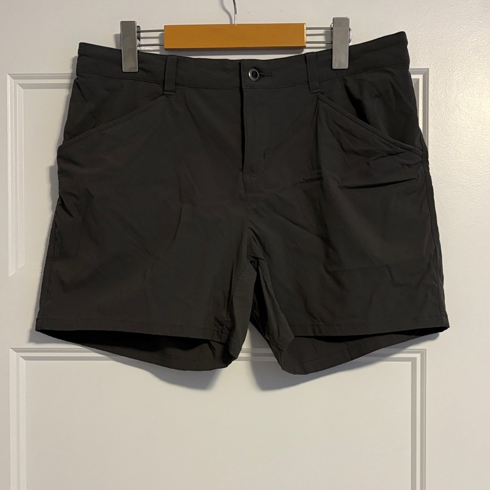 Patagonia Women’s Dark Grey Green  Flat Front Shorts